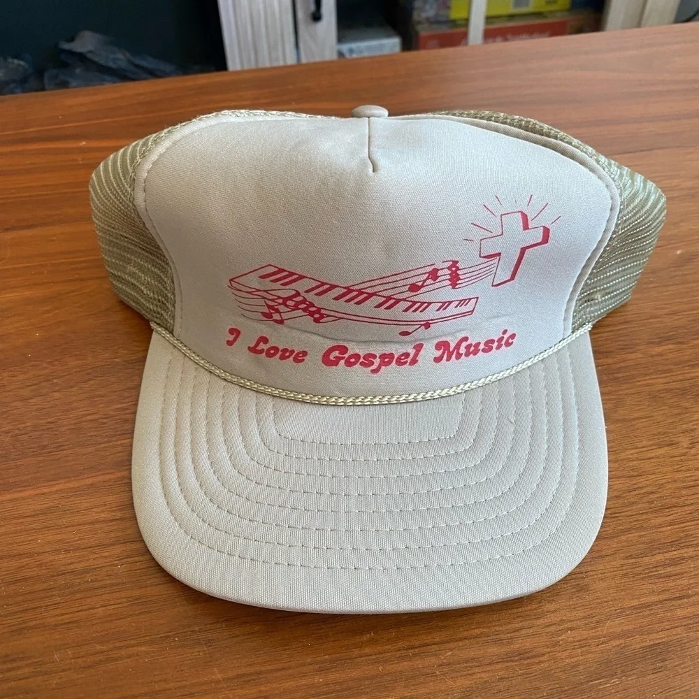 I Love Gospel Music Old School Trucker Hat